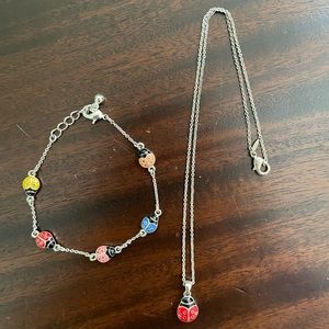 🌸 Bundle 2 for $10 🌸 Ladybug Necklace and matching Bracelet